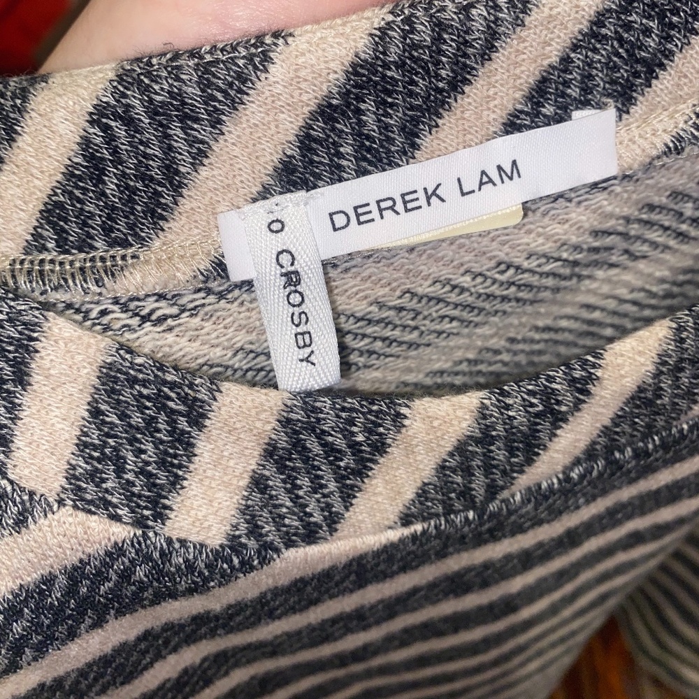 Derek Lam 10 Crosby Stripe Knit Crop Sweatshirt To